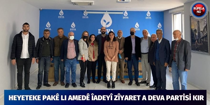 Heyeteke PAKê Li Amedê Îadeyî Zîyaret a Deva Partisi Kir