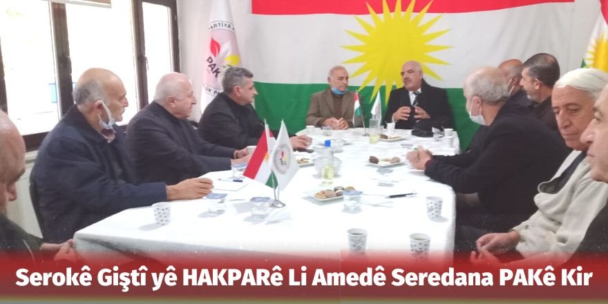 Serokê Giştî yê HAKPARê Li Amedê Seredana PAKê Kir