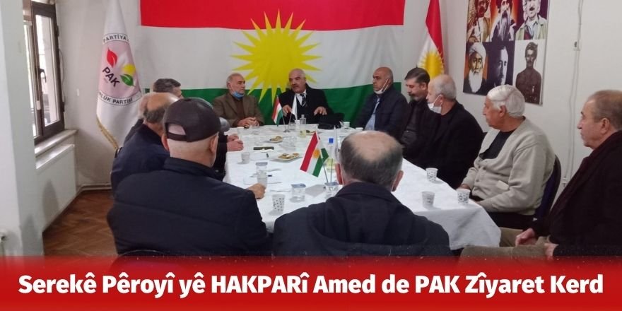 Serekê Pêroyî yê HAKPARî Amed de PAK Zîyaret Kerd