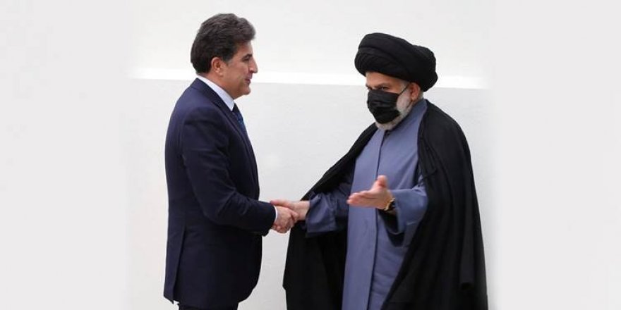 Nêçîrvan Barzanî bi Muqteda El Sadr re li ser avakirina hukumeta nû hevdîtin kir