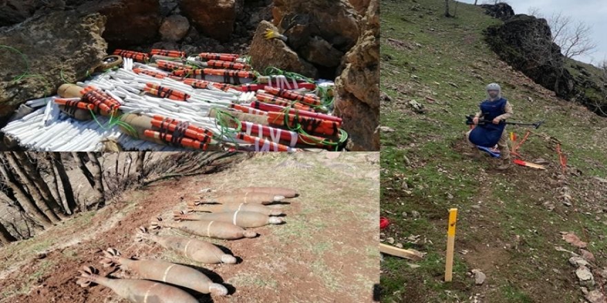 Li Hewlêrê di 3 mehên îsal de nêzî 3 hezar mîn hatin jinavbirin