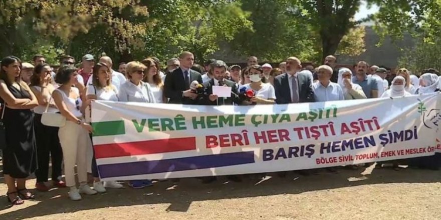 Saziyên civaka sivîl ên Amedê banga aştiyê kirin