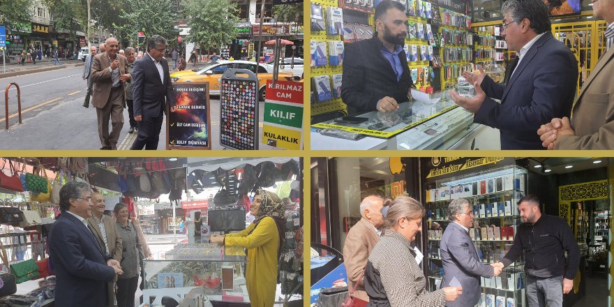 Serokê PAKê Mustafa Ozçelîk Li Amedê Seredana Esnafan Kir