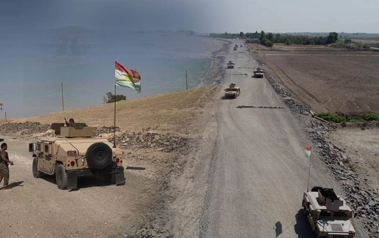 Pêşmerge ber bi Pelkaneyê ve çû: Erebên hawirde û Heşda Şeibî vekişiyan!