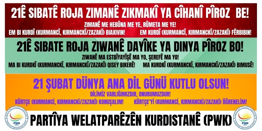 21Ê SIBATE ROJA ZIWANÊ DAYÎKE YA DINYA PÎROZ BO!.